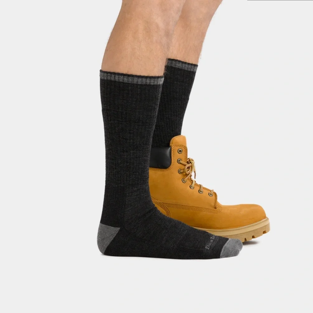 Darn Tough Men's John Henry Boot Midweight Work Sock Gravel Style 2001 L Nwt pkg